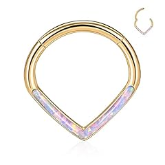 Style2:Gold with Purple Opal