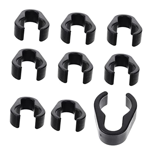 Toddmomy 10Pcs Durable Mic Cable Clips Flexible Microphone Stand Cable Holders for Home Studio and Stage Use Compact and Lightweight Design for Easy Portability