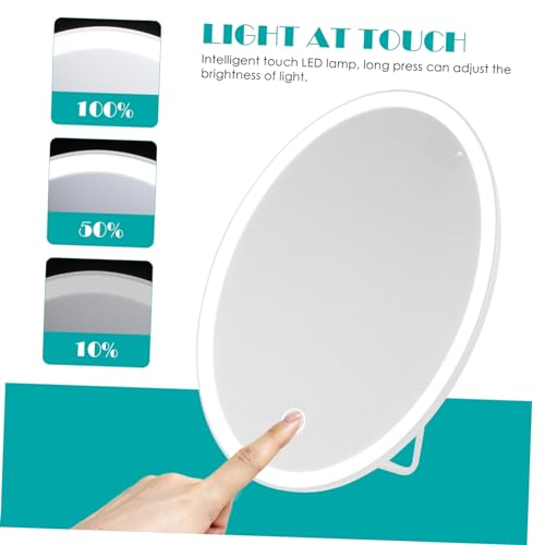 Miroir maquillage LED de table miroir tactile simple de bureau
