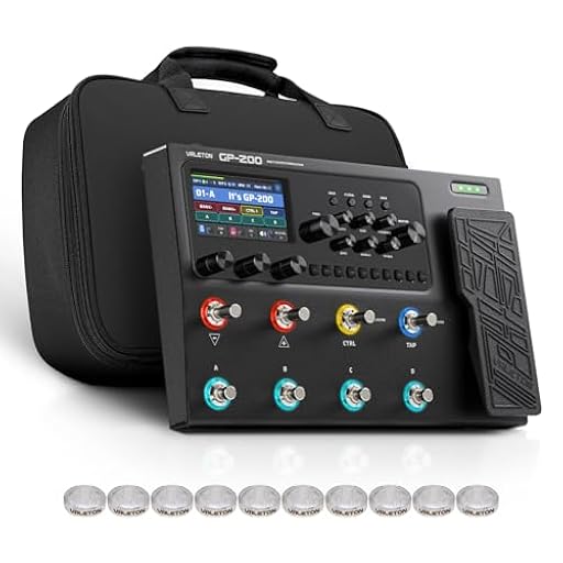 VALETON Procesador de Múltiples Efectos para Guitarra y Bajo con Modelado de Amplificador Gabinetes IR 240+ Efectos Looper Interfaz de Audio USB MIDI I/O Pedal de Expresión GP-200 + Bolsa | Ya disponible en tu tienda friki favorita! En mundofriki.es!