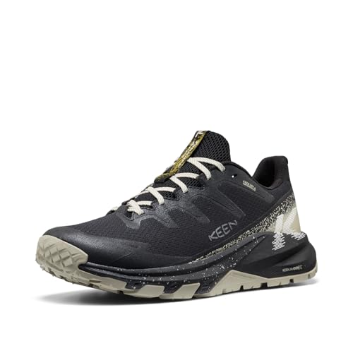 KEEN Mens Targhee Apex Durable Lightweight Comfortable Waterproof Hiking Shoes Black/Abbey Stone 7