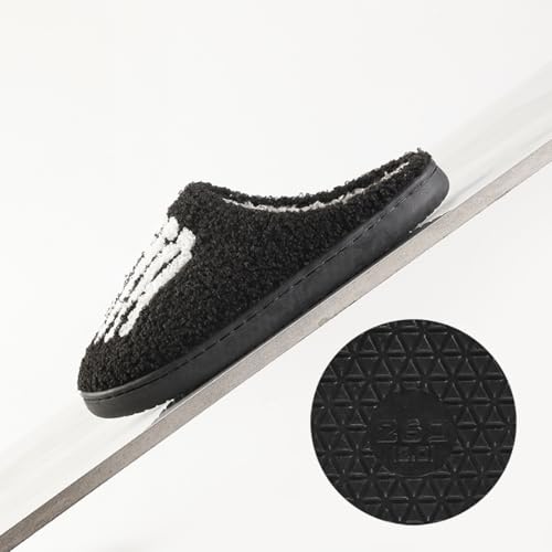 Halloween Funny Slippers for Women Men Cute Fuzzy slippers Plush Warm Comfort Light Weight Couple Shoes3