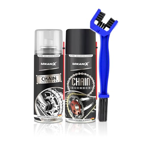 OBEROI'S TRADERS Bike Chain Lubricant and Chain Cleaner Spray With Cleaning Brush For Motorcycle and...