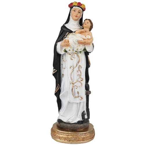 Estatua religiosa en resina Santa Rosa de Lima 12 pulgadas