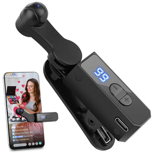 Recharge Auto Clicker for Smart Phone Phone Screen Device Speed Clicker for iPhone iPad Apps Fast Click Simulation Finger Continuous Click for Game Live Broadcasts Likes Lightning Deal Reward Task (Black)