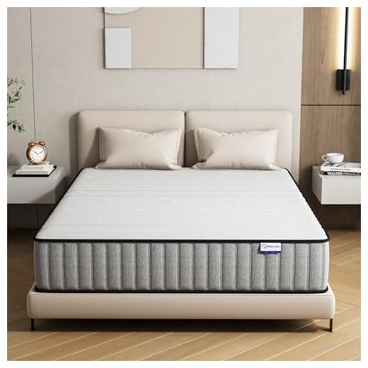 Materasso king size 5 Matoresu Materasso king size da 25 cm, letto ibrido in memory foam a molle interne in una scatola per il massimo supporto e sollievo dalla pressione, materasso king size (200 x 160 x 25 cm)