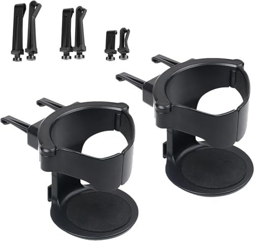 Car Cup Holder 2-Pack Air Vent Drink Holders Universal Beverage Mount for Vehicles Adjustable Design Cup Holder for Car Easy Install Space-Saving Drink Organizer