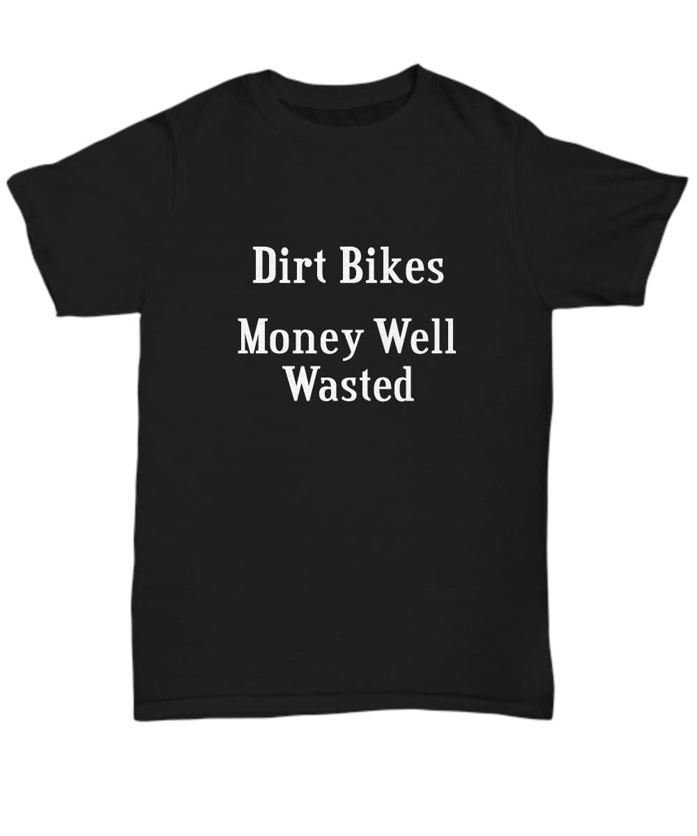Dirt Bike Racing T Shirt Motocross Shirt Gift for Dirt Track Racer Off Road Trail Riding Unisex Tee Black