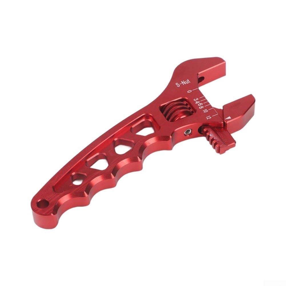 Chiavi, Chiave for Tubi In Alluminio - Comoda Blu Nera Rossa 175 Mm