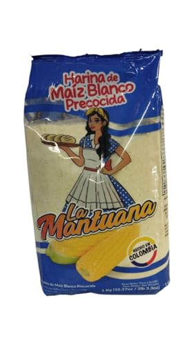 HARINA MAIZ BLANCO PRECOCIDA - LA MANTUANA - HECHO EN COLOMBIA - 1KG