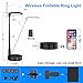Ring Light with Stand and Phone Holder, Cordless Foldable Ring Light with 3600mAh Battery, Portable Travel Ring Light for Video Conference/Vlogging/Live Stream/Night Light