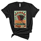 Vintage Retro Accordion Player in Training, Amazing Future Musical Instruments Player Playing Unisex T-Shirt Black