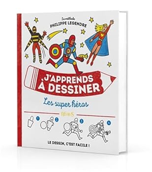 Hardcover J'apprends à dessiner les super héros [French] Book