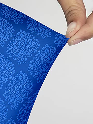 Image of Cortina Self Design Water Can Cover | Dispenser Bottle Protector | Polyester Material | Elastic Closure | Environmental Friendly | Digitally Printed | 45cm x 42cm x 43cm | 20 Liters | Blue 3