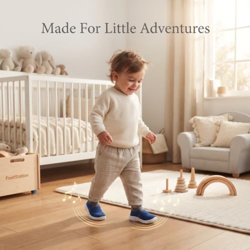 Image of Infant Shoes for Baby Boys & Girls | Musical Sound Walking Shoes | First Walker Shoes for Toddlers | Lightweight Breathable Knit Sneakers | Soft Sole Comfortable Slip On Shoes for Newborns, Babies & Kids
