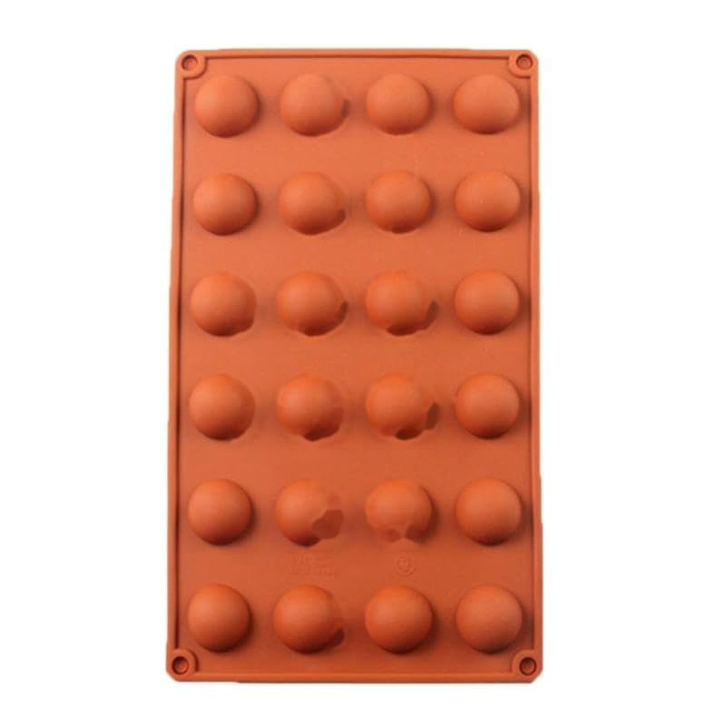 24 Cavity Stereo Round Silicone Cake Mould Mini Half Sphere Baking Molds Cupcake Mold for Dessert Pudding Kitchen