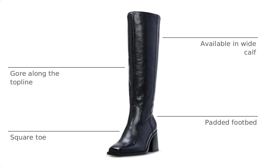 Image of Vince Camuto Women's Sangeti Stacked Heel Knee High Boot Fashion