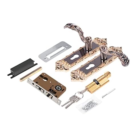 Yuecoom Vintage Retro Mechanical Door Handle Set Cover