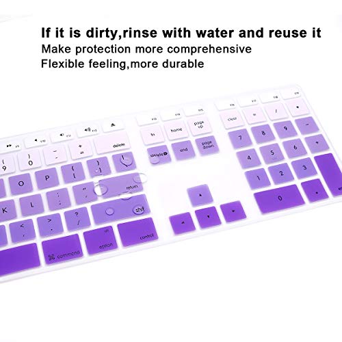 Protector de silicona para teclado iMac G6 MB110LL/A degradado 7