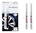 White tire marker and black Correction pen set Universal Waterproof Permanent oil based Paint Markers Car Tyre Tire Tread Rubber for Scuba gear