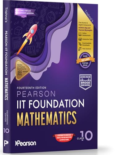 Image of Pearson IIT Foundation' 26 Class 10 Physics Chemistry Mathematics Biology |For JEE, NTSE & Olympiad Exams|JEE Practice Questions |Free acess to Online Assessments, Video Solutions & Interactive Tests