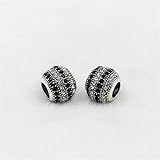 Mongtos 15 Colour Alloy Charm Safety Bead Fits European Dora Charm Bracelets & Necklaces H401 - (Color: K512)