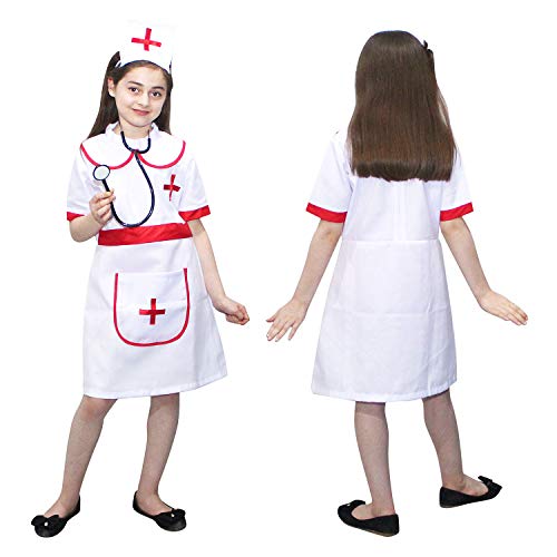 Image of Kaku Fancy Dresses Our Helper Costume for Boys & Girls | Social Helper Doctor, Nurse, Fireman, Postman, Teacher, Farmer Dress For Kids