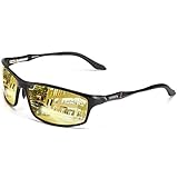 SOXICK Night Vision Glasses for Driving, Polarized Sunglasses for Men, Anti Glare (Black)