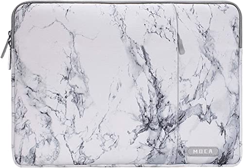 Image of MOCA Laptop Case 13 inch, 13 inch Laptop Sleeve Compatible with MacBook Air M3 M2 M1 2025-2018 / Pro M2 M1 2025-2016, Polyester Vertical Computer Sleeve Bag with Pocket,White