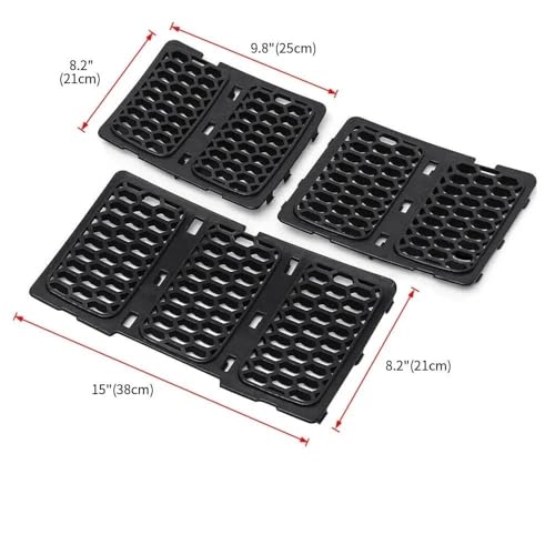 Rejilla delantera coche con inserto frontal de panal para Grand Cherokee 3