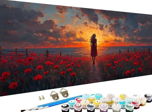 G  lp DIY yCgoCio[  h G fW^GZbg uVƃANGt hG l̃NtgANeBreB Paint by Numbers z[ NX}X  av[g 20x40cm 