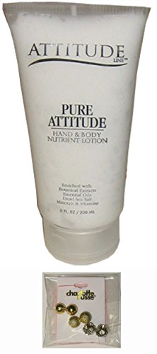 Attitudeline Pure Attitude Line Hand & Body Nutrient Lotion 6oz White Tube + Charlotte Russe Earings