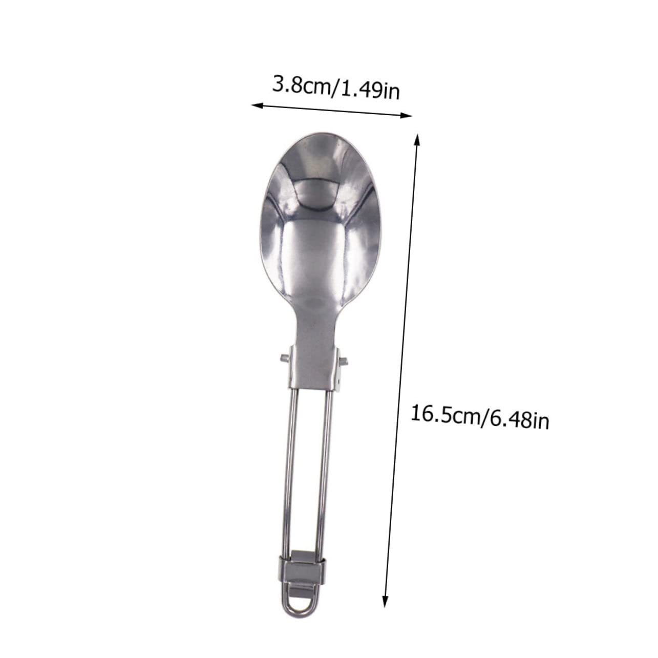 UPKOCH 4 Set posate pieghevoli cucchiai posate in acciaio inossidabile Forche in acciaio inossidabile singole di stoviglie forchette pieghevoli Silver