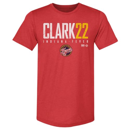 500 LEVEL Caitlin Clark Indiana Fever Mens Premium T-Shirt - Caitlin Clark Indiana Fever Elite WHT (Tri Red Large)