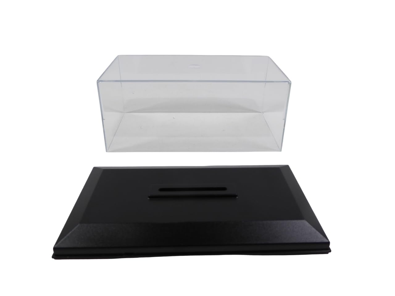OPO 10 Lot de 20 boites avec Couvercle + Socle pour Voiture Miniature de Collection 1/43 - vitrine Cristal Acrylique
