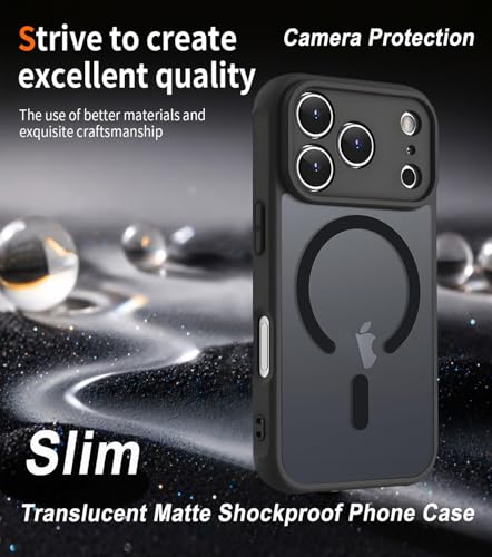TXXO for iPhone 17 Pro Max Case with Privacy Screen Protectors, Compatible with Magsafe [Full Camera Protection] Slim Translucent Matte Shockproof Phone Case for 17 pro max 6.9 Inch, Orange - image 2