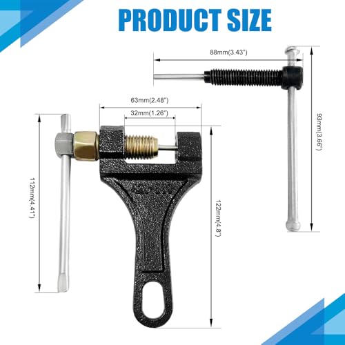 Image of 420-530 Chain Breaker, Motorcycle Chain Tool, Link Splitter Pin Remove Tool, Motorcycle Heavy Duty Link Breaker Splitter Fit for Bicycle Dirt Pit Bike ATV Quad Go-Kart #40 41 428 520 530 525