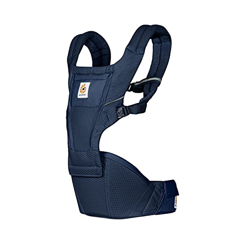 Ergobaby Alta Hip Seat Babytrage mit Babyhüftsitz für Babys und Kleinkinder ab 4 Monaten (5,5 kg   20,4 kg), Hüftsitz Trage Hüfttrage mit SoftFlex Mesh
