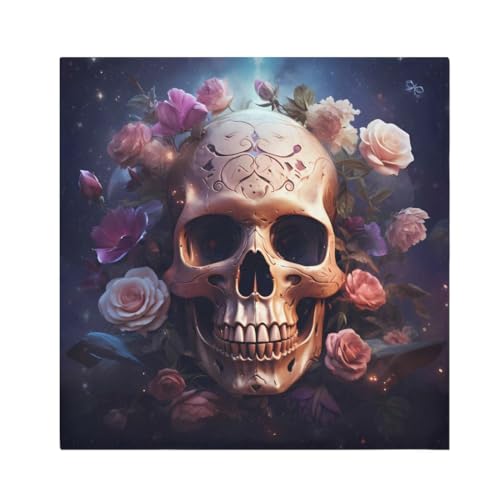 Servilletas de Tela Calaveras Rosa 6 pzas 20x20 pulg miniatura 1