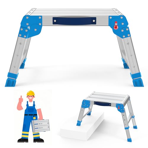Folding Step Stool with Adjustable Height and Automatic Fold