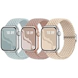 【3枚入り】Suitisbest コンパチブル アップルウォッチ バンド 編み込み 42mm 41mm 40mm 38mm Apple Watch ナイロンバンド 伸縮性 ゴム アップルウォッチ スポーツベルト Series 11 10 9 8 7 6 5 4 3 2 1 SEに対応 長さ無段階調整 柔軟 通気 防汗