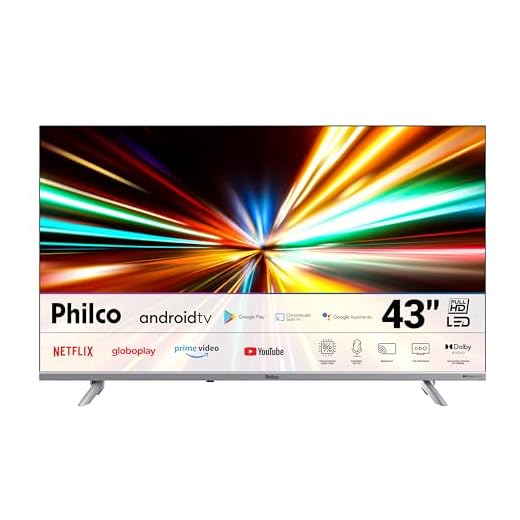 Philco Smart TV 43” PTV43E3AAGSSBLF Android TV LED Dolby Audio