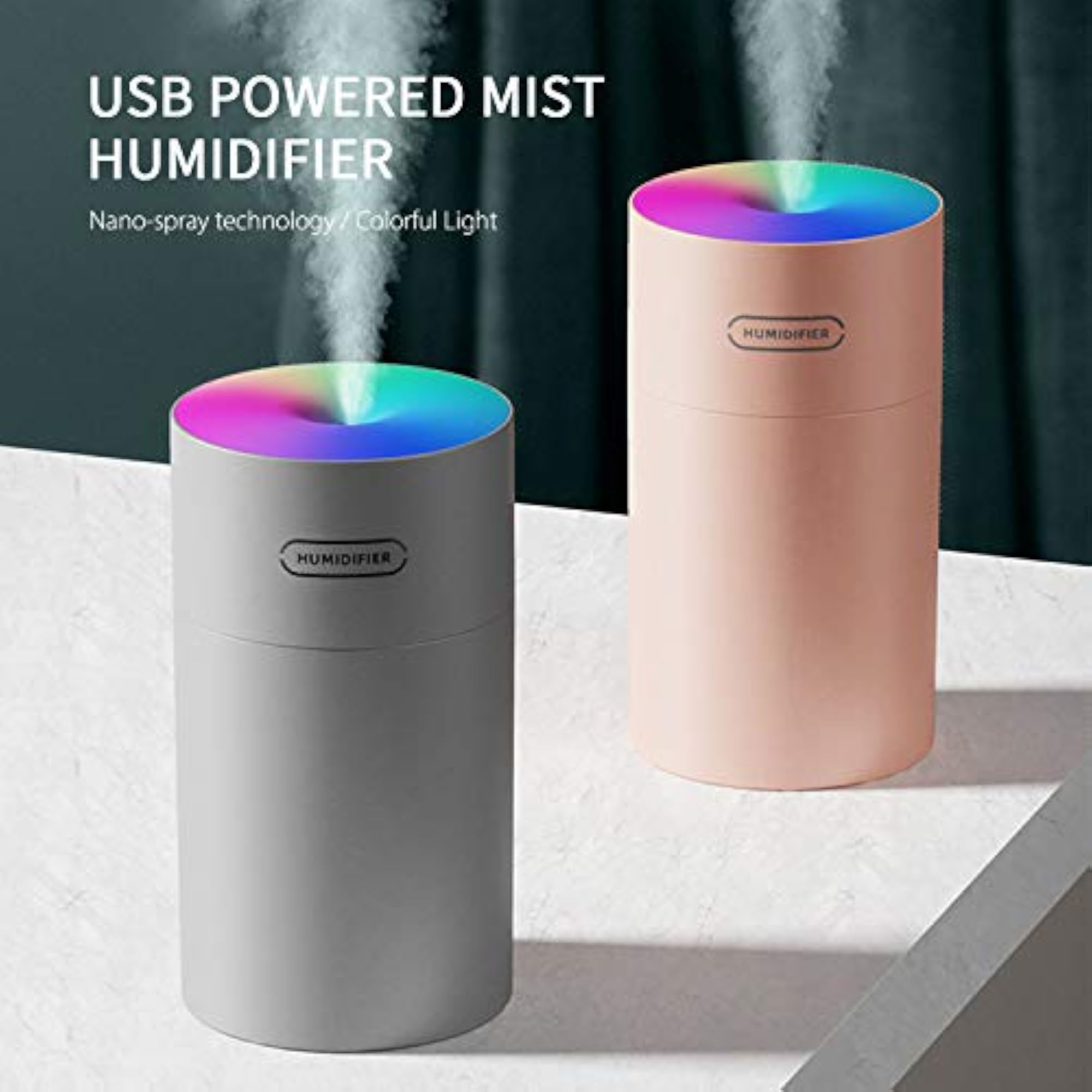 270mL Car Mist Humidifier Diffuser with Night Light