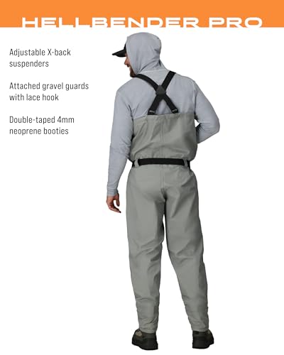 FROGG TOGGS Men's Hellbender Pro Waterproof Stockingfoot Fishing Chest Wader for Fishing3