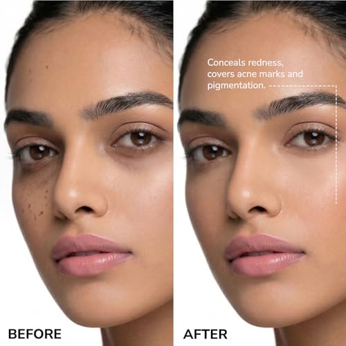 Image of Mila Beaute Built to cover liquid concealer for women with SPF & Hyaluronic acid| Full coverage matte finish concealer for dark circles | Easily blendable & Waterproof formula| Suitable for Indian Skin Tones - 110-CRUSHED CARAMEL
