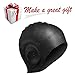 Avril Tian Gorro de natación de silicona impermeable unisex gorro de natación...