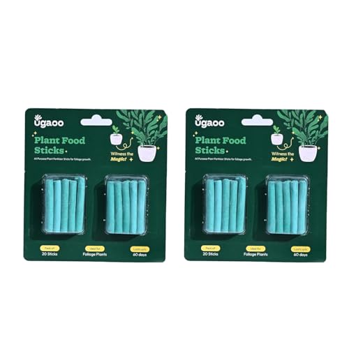 Image of UGAOO Plant Food Fertilizer Sticks for Indoor & Outdoor Plants | Slow Release Plant Fertilizer | Plant Growth Booster & Nutrition for Potted Plants, Home Garden | Lasts Up to 60 Days | Pack of 40