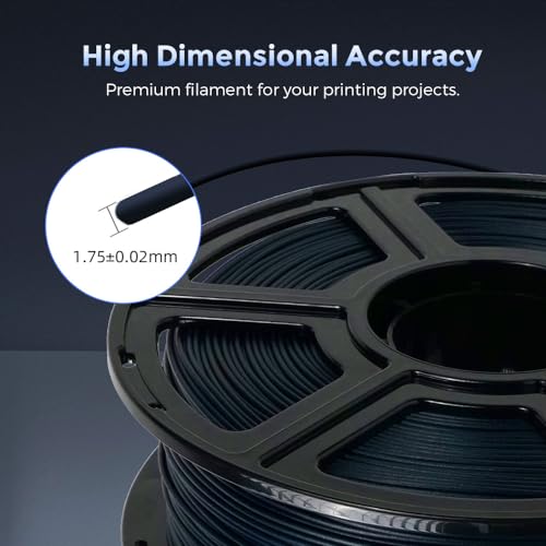 Image of FLASHFORGE Carbon Fiber PETG Filament 1.75mm, Carbon Fiber PETG 3D Printer Filament, 1KG Spool Dimensional Accuracy + /- 0.02mm, Lightweight & Heat-Resistant & Moisture Free (PETG-CF Midnight Blue)