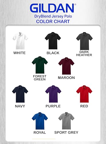 Gildan Custom Polo Shirts - Polo personalizado de manga corta para golf unisex adulto - Agrega tu imagen, texto o foto miniatura 4