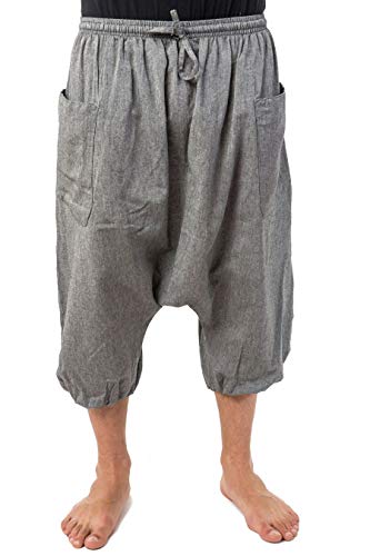 Pantacourt sarouel grande taille gris pour en finir avec les vêtements serrés